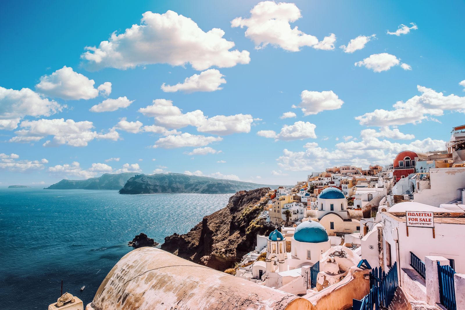 Paisaje de una ciudad costera