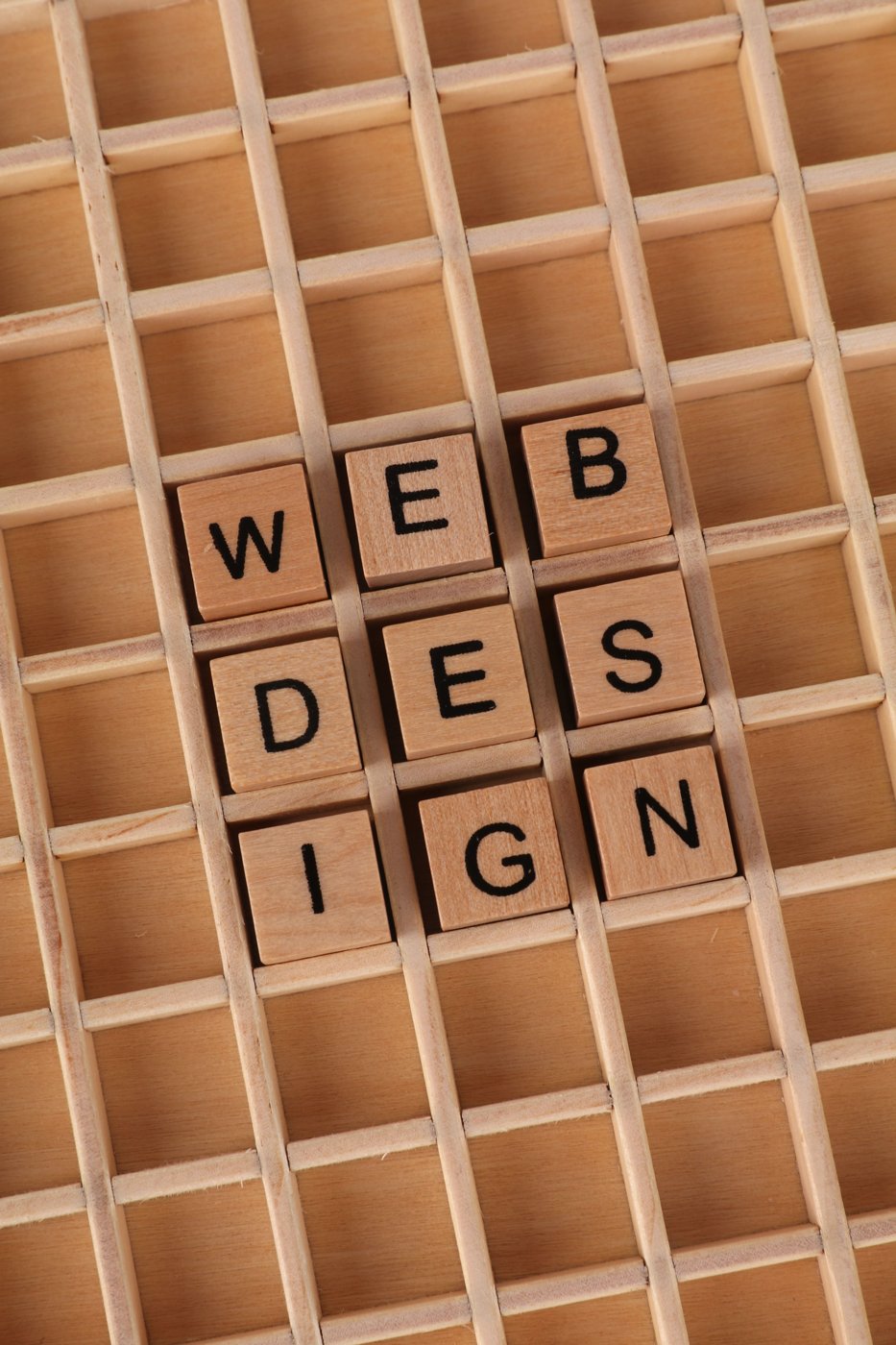 Composición tipográfica de web design